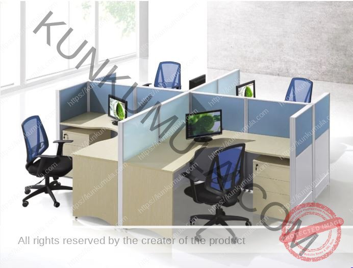 Cluster Desk | Workstation| Modular Office Cubicle | L-Shaped Workstation| Face-to-Face Workstation