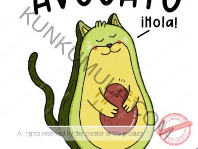 Avogato iHola Artwork | Artwork In PNG| Ai-File| EPS | HTML | PSD | JPG | for T-shirts, hoodies, tote bags, wall art, stickers, mugs, and more