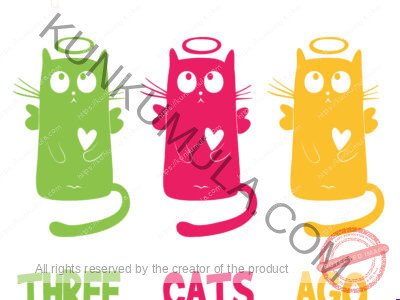 I Was Normal Three Cats Ago Artwork | Artwork In PNG| Ai-File| EPS | HTML | PSD | JPG | for T-shirts, hoodies, tote bags, wall art, stickers, mugs, and more