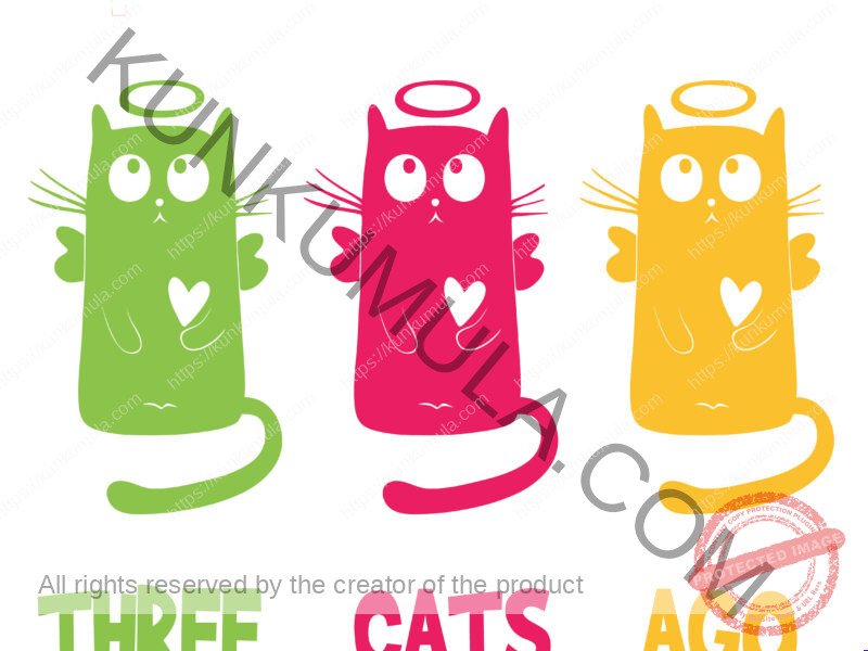 I Was Normal Three Cats Ago Artwork | Artwork In PNG| Ai-File| EPS | HTML | PSD | JPG | for T-shirts, hoodies, tote bags, wall art, stickers, mugs, and more