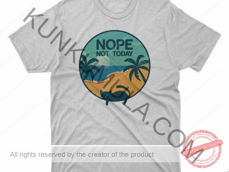Nope Not Today Artwork I Have Plans With My Cat Artwork | Artwork In PNG| Ai-File| EPS | HTML | PSD | JPG | for T-shirts, hoodies, tote bags, wall art, stickers, mugs, and more