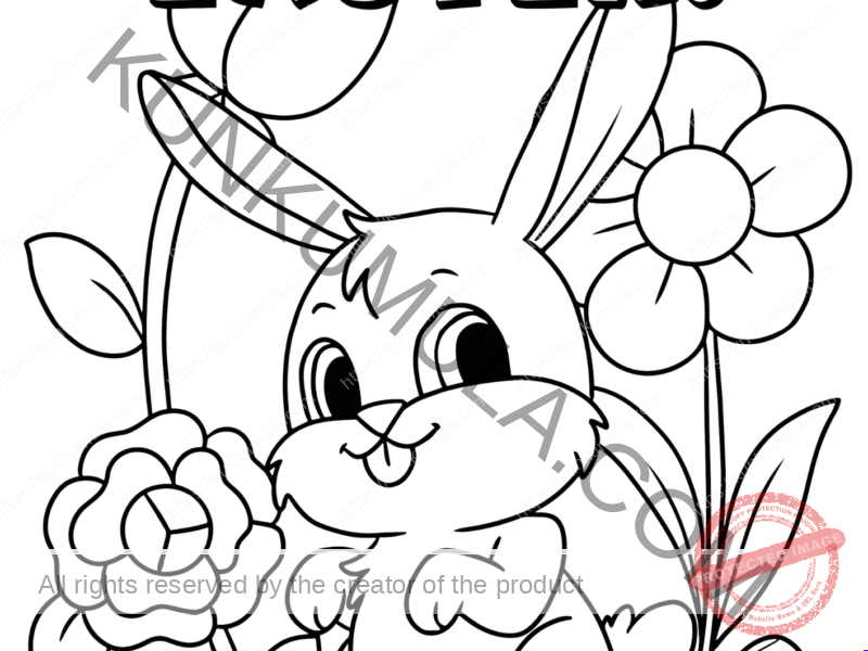 Happy Easter Coloring one Page Book | Kids Fun | Kids Games