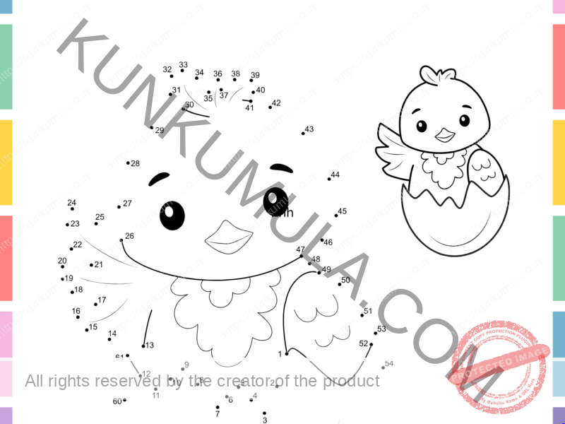 Dot To Dot Follow The Numbers to Connect Each Dot a One Page Children Coloring Book
