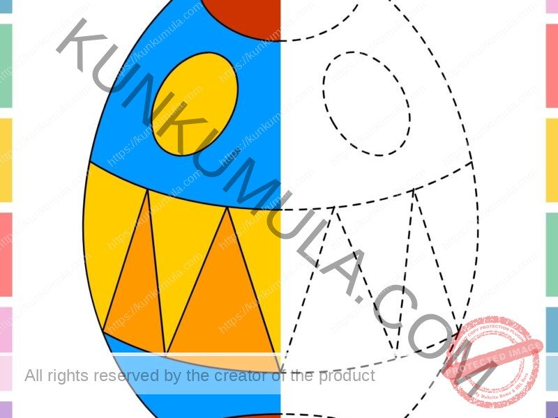 61 Trace and color the other have one Page book in jpg