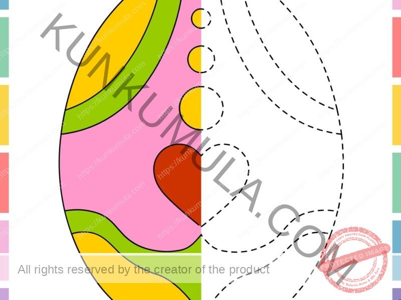 62 Trace and color the other have one Page book in jpg for easter games