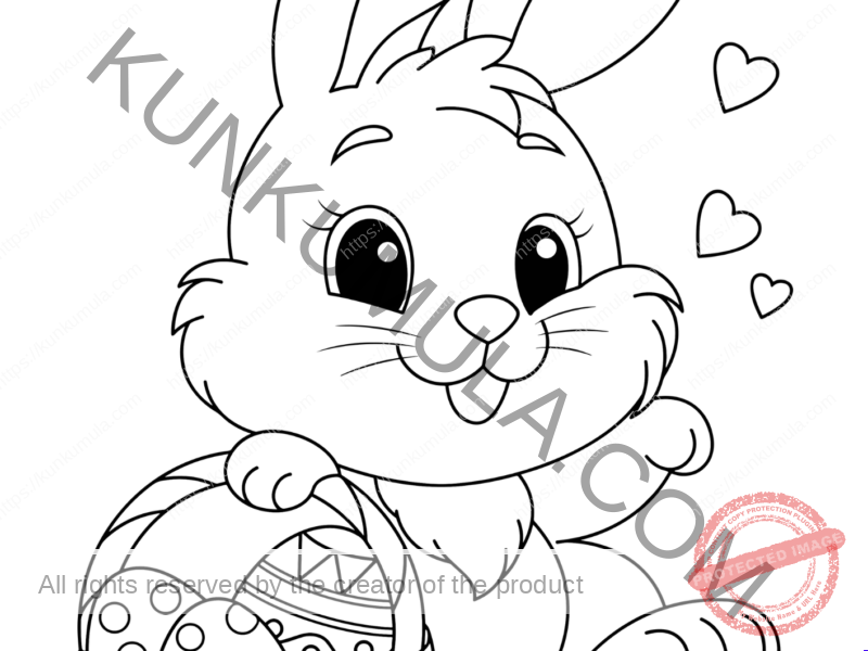 Color With Us Happy Easter | Kids Fun| Games Fun A One Page Book For Kids