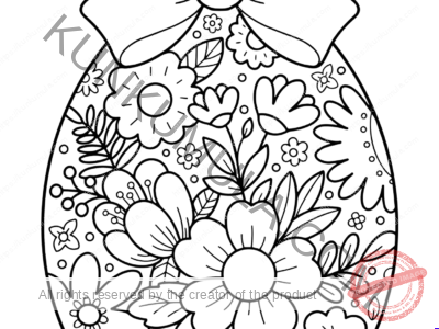 Easter Coloring Picture – One Page Kids Coloring Book