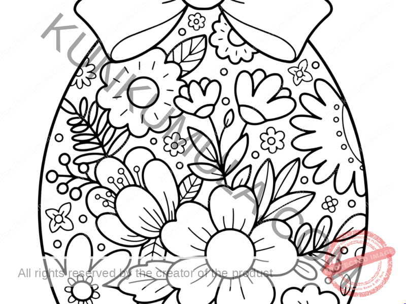 Easter Coloring Picture – One Page Kids Coloring Book
