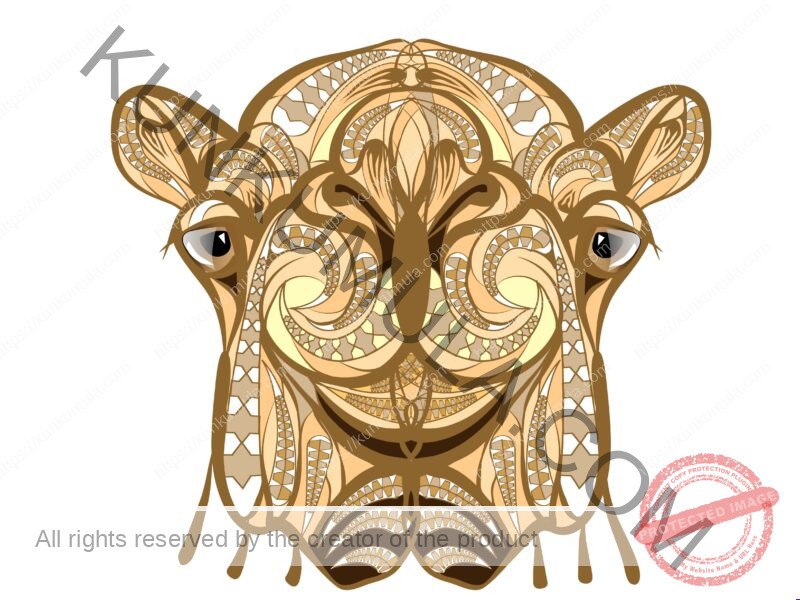 Ethnic Camel Artwork | Artwork Ai-File| EPS | JPG | for T-shirts, hoodies, tote bags, wall art, stickers, mugs, Flames and more
