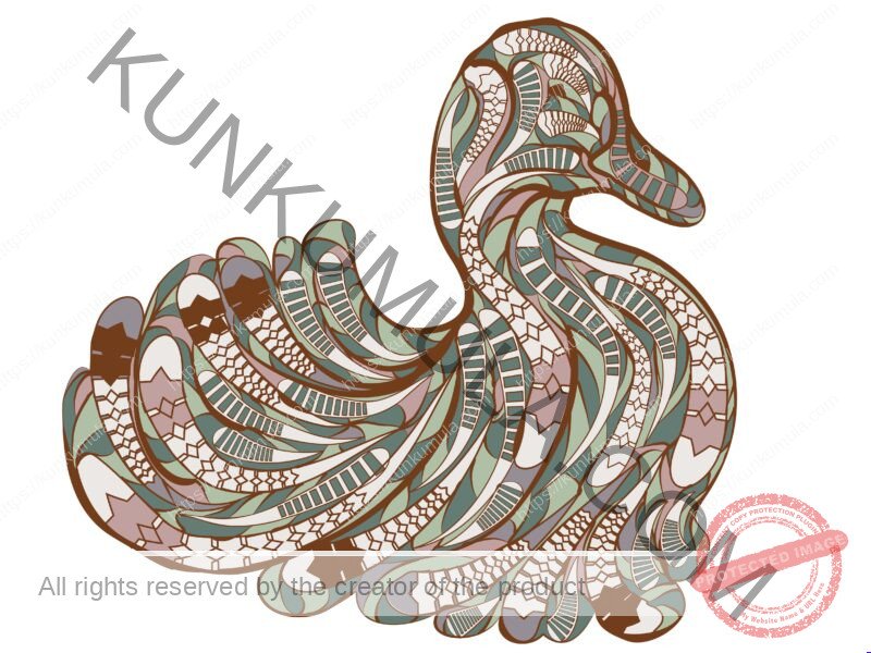 Ethnic Duck Wild Life In Birds Artwork | Artwork Ai-File| EPS | JPG | for T-shirts, hoodies, tote bags, wall art, stickers, mugs, Flames and more