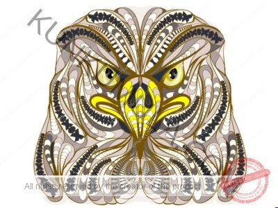 Ethnic Eagle Wild Bird Head Artwork | Artwork Ai-File| EPS | JPG | for T-shirts, hoodies, tote bags, wall art, stickers, mugs, Flames and more