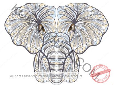 Ethnic Elephant Artwork | Artwork Ai-File| EPS | JPG | for T-shirts, hoodies, tote bags, wall art, stickers, mugs, Flames and more