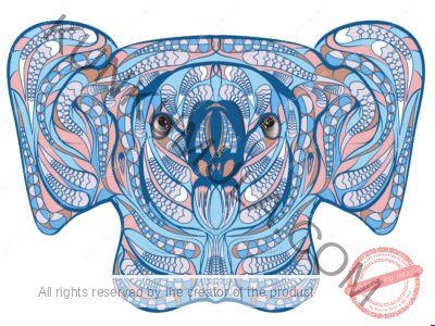 Ethnic Koala Wild Life Animal Artwork | Artwork Ai-File| EPS | JPG | for T-shirts, hoodies, tote bags, wall art, stickers, mugs, Flames and more