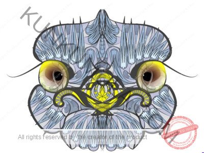 Ethnic Ostrich Wild Life Bird Head Artwork | Artwork Ai-File| EPS | JPG | for T-shirts, hoodies, tote bags, wall art, stickers, mugs, Flames and more