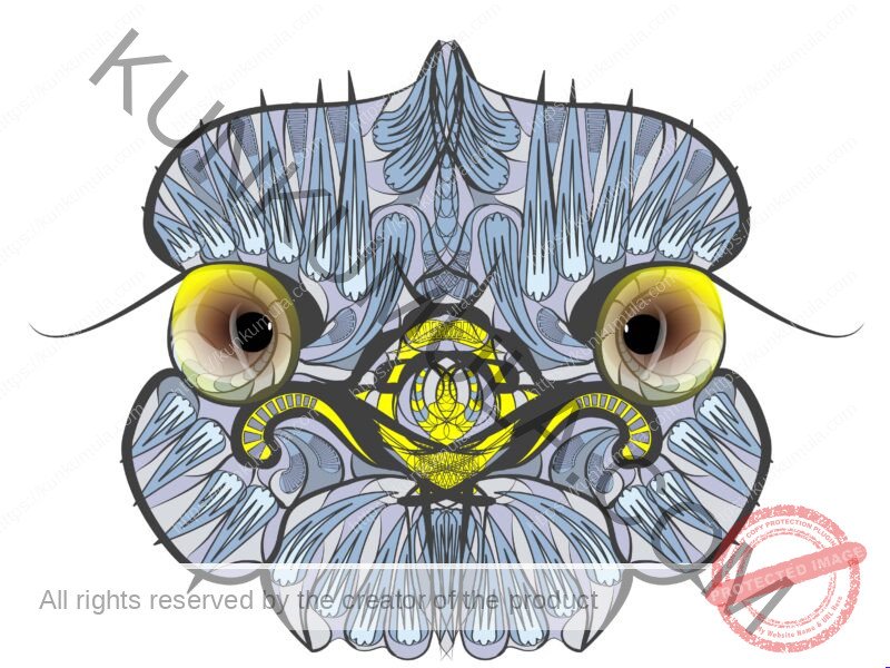 Ethnic Ostrich Wild Life Bird Head Artwork | Artwork Ai-File| EPS | JPG | for T-shirts, hoodies, tote bags, wall art, stickers, mugs, Flames and more
