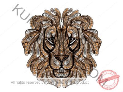 Ethnic lion a wild life animal head artwwork | Artwork Ai-File| EPS | JPG | for T-shirts, hoodies, tote bags, wall art, stickers, mugs, Flames and more