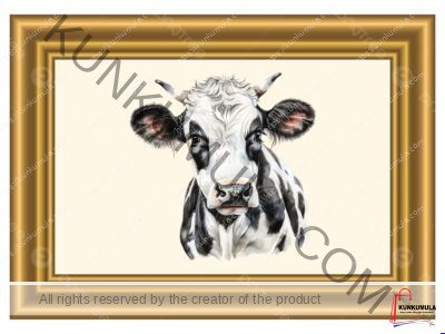 Headed Cow Cow Head 3000 x 3000 Art Works for T shirts and Flames Buy From Kunkumula PNG