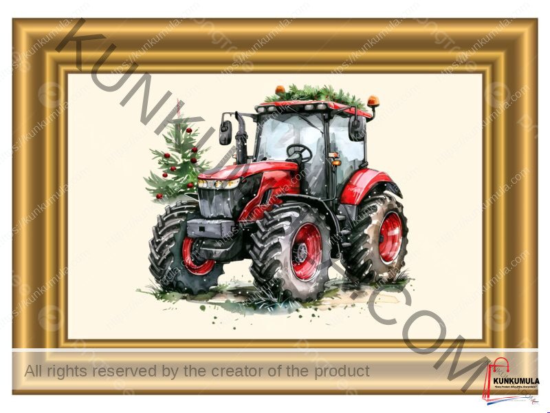 Old Tractor 3000 x 3000 Art Works for T shirts and Flames Buy From Kunkumula PNG 1