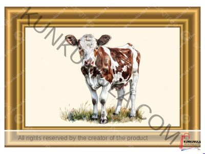 Whole Cow 3000 x 3000 Art Works for T shirts and Flames Buy From Kunkumula PNG