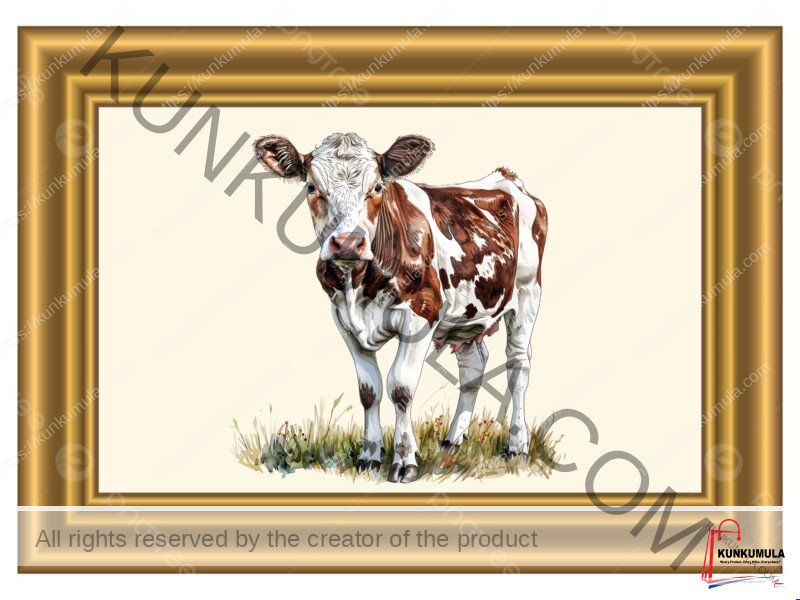 Whole Cow 3000 x 3000 Art Works for T shirts and Flames Buy From Kunkumula PNG